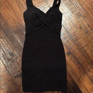 Black mini dress